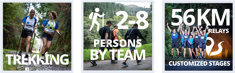 Relay trekking sporting event: Prueba trekking relevos